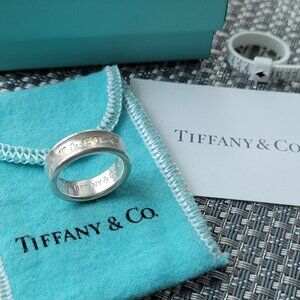 TIFFANY & CO. 1837 Ring in Sterling Silver ~ Size 6.5